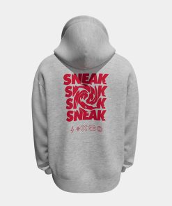 GREY SNEAK HOODIE - L